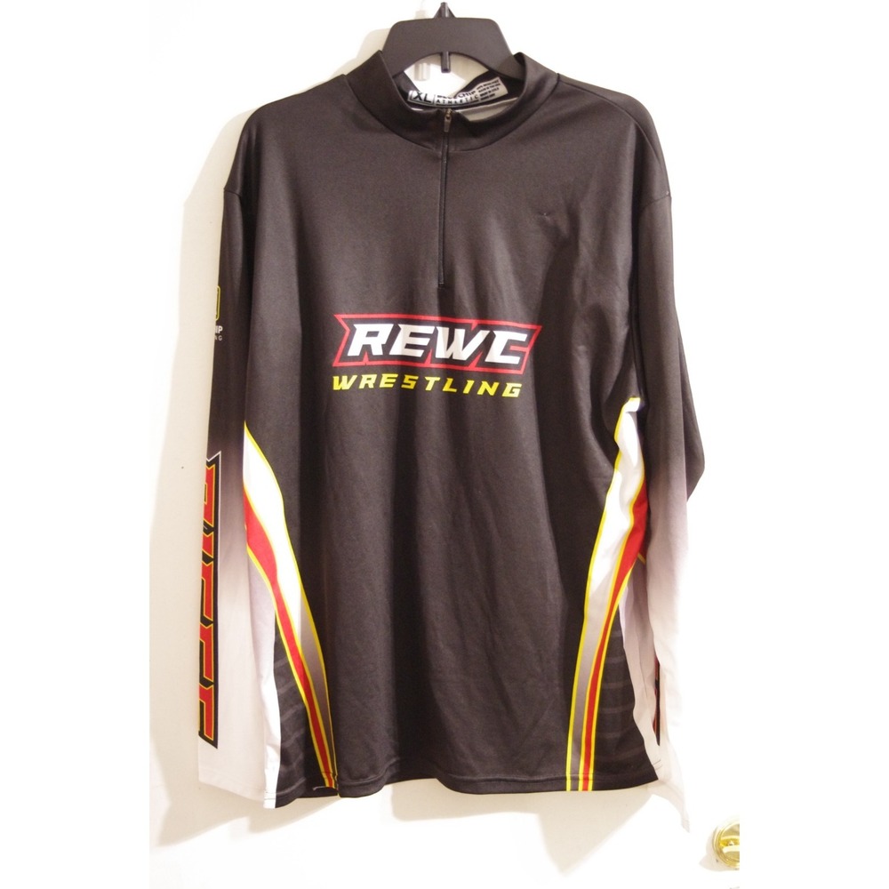 Riggs Elite Wrestling Crew EUC Long Sleeve Blue Chip Athletic US Men's Jersey XL